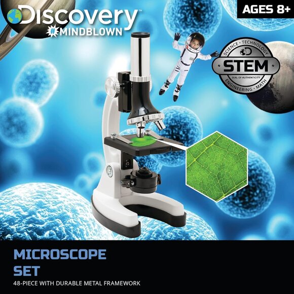 NEW Discovery #MINDBLOWN Microscope Set 48-Piece with Durable Metal Framework, 1 - Picture 6 of 16